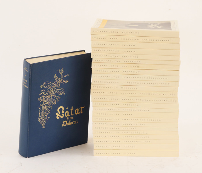 Böcker 25st, "Svenska Låtar", Eric Jannersten