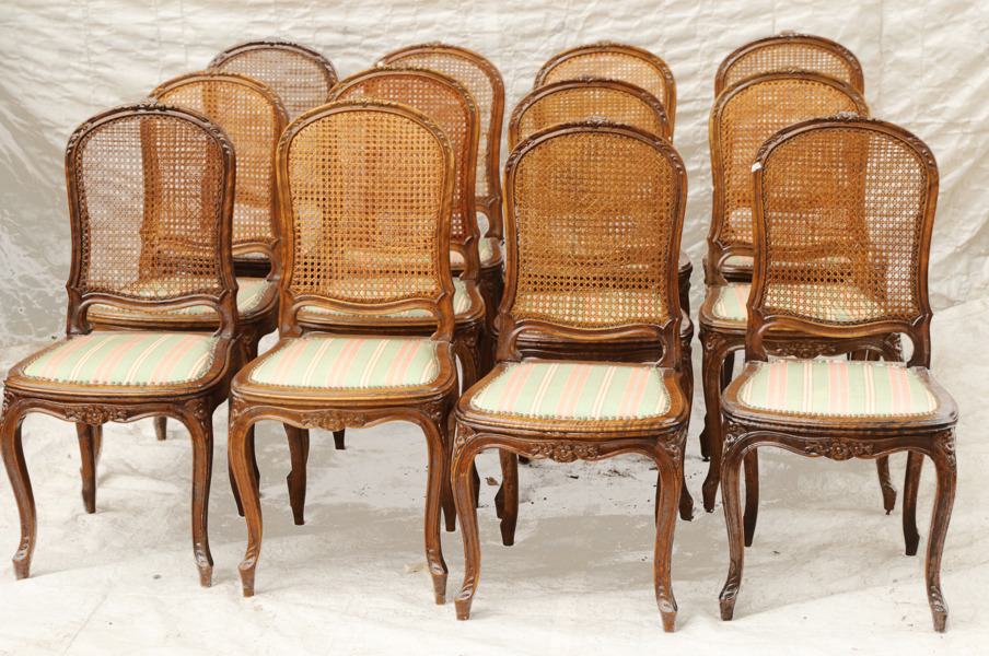 Stolar 12st, nyrokoko, 1800-talets slut