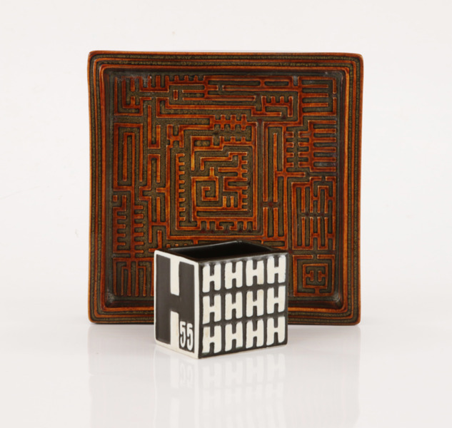 Stengods 2 delar, "Domino", Stig Lindberg för Gustavsberg