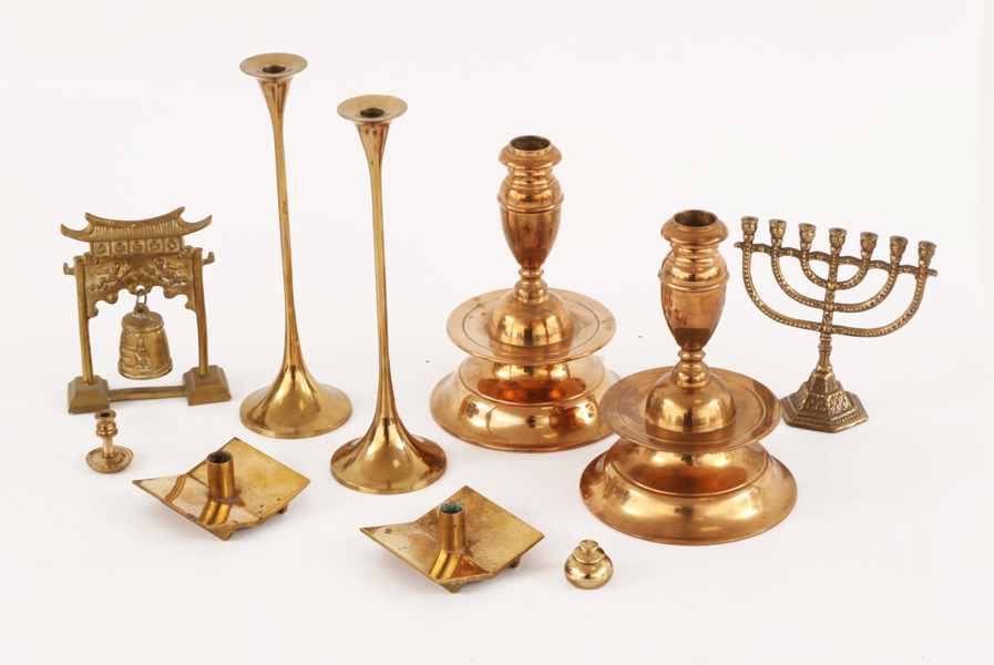 Mässingsföremål 10st