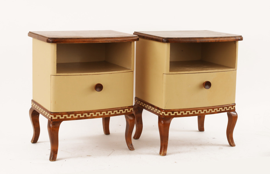 Nattduksbord ett par, 1940-tal