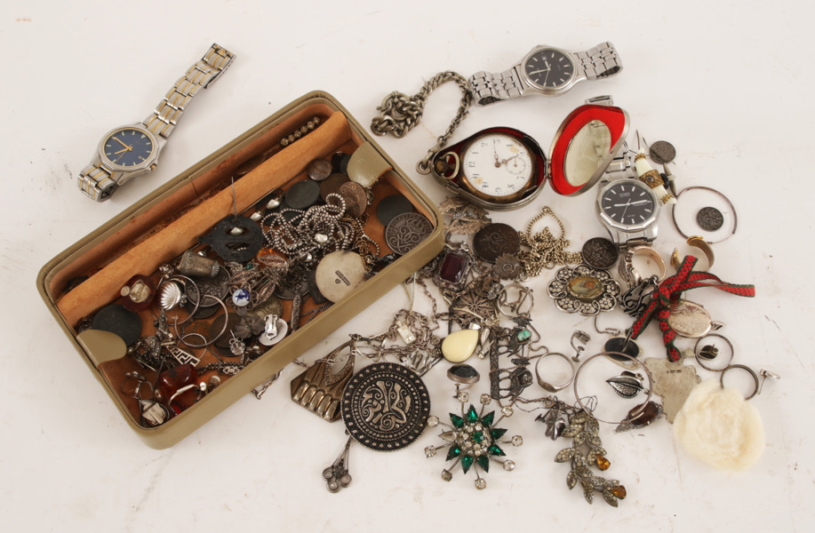 Parti smycken, m.m. bl.a. i silver