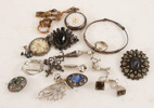 Parti smycken, mestadels silver