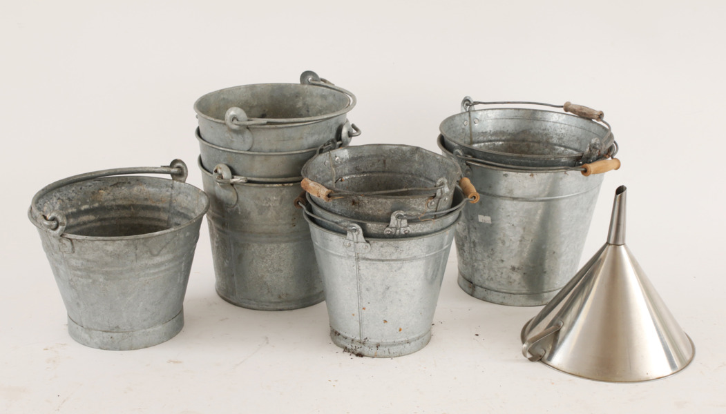 Zink och rostfritt 10 delar