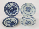 Tallrikar 4st, Kina, Qianlong, 1700-tal