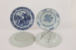 Tallrikar 4st, Kina, Qianlong, 1700-tal