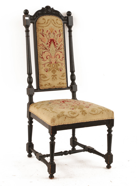 Barnstol, barockstil, 1800-talets slut