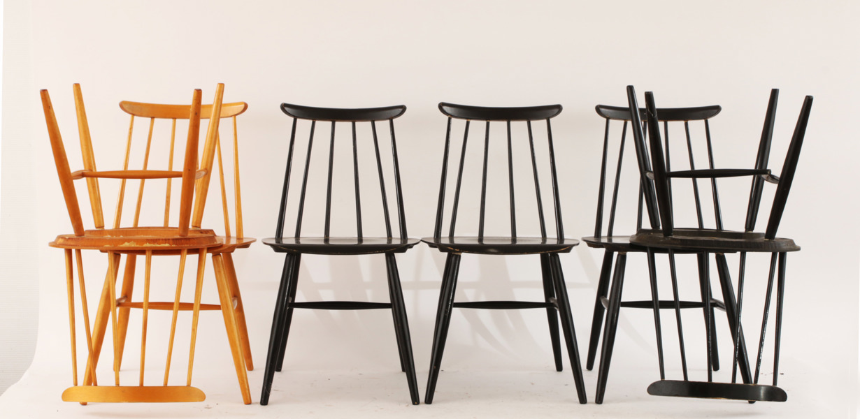 Stolar 6st, "Fanett", Ilmari Tapiowaara för Edsbyverken