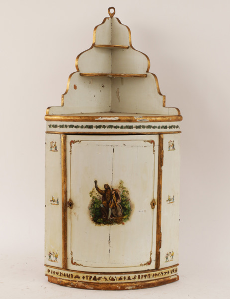 Vägghörnskåp, 1800-tal