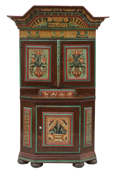 Skänkskåp, allmoge, Dalarna, daterat 1782