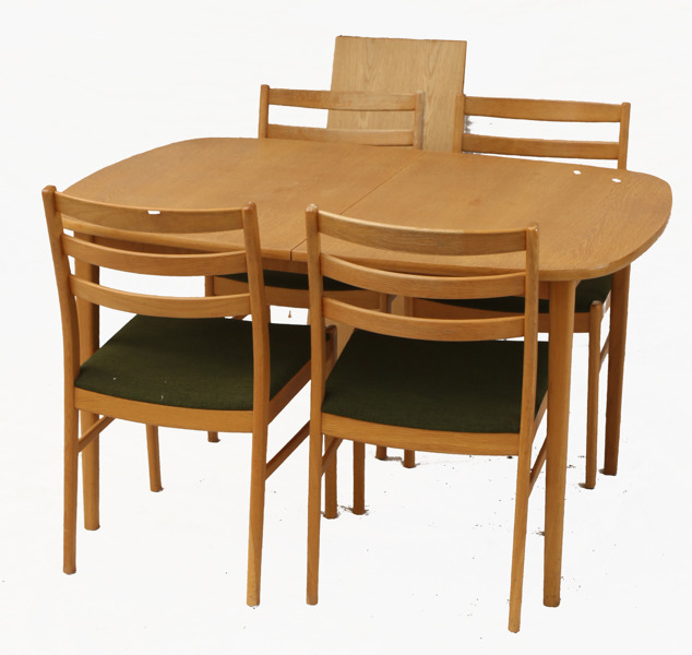 Matsalsmöbel 5 delar, 1900-talets andra hälft