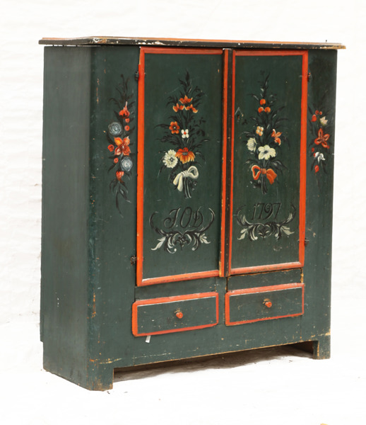 Skåp, allmoge, daterat 1797