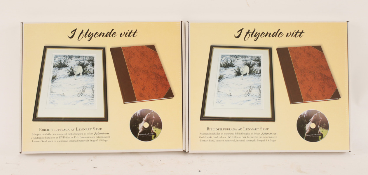 Böcker 2st, "I flyende vitt", Lennart Sand