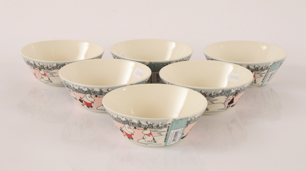 Skålar 6st, "Mumin", Arabia, 2022