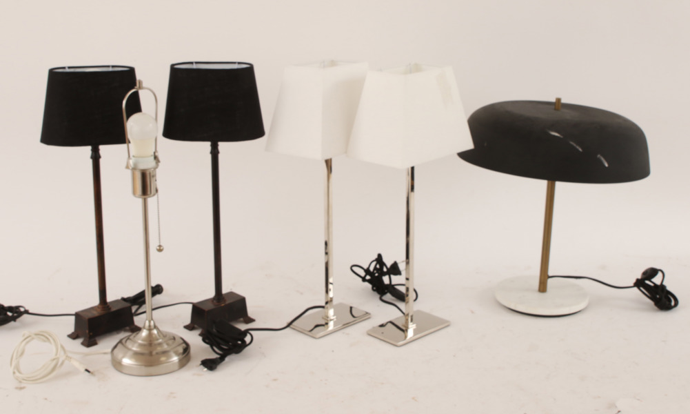 Bordslampor 6st, bl.a. Watt & Veke, 2000-tal