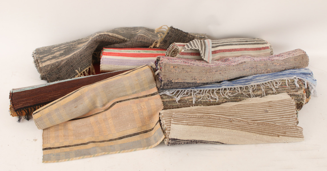 Tras- och ripsmattor 10 delar