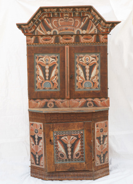 Skänkskåp, allmoge, Dalarna, daterat 1794