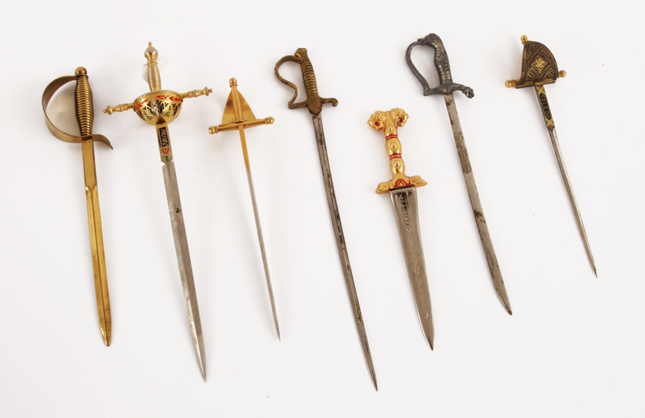 Brevknivar 8st, 1900-tal