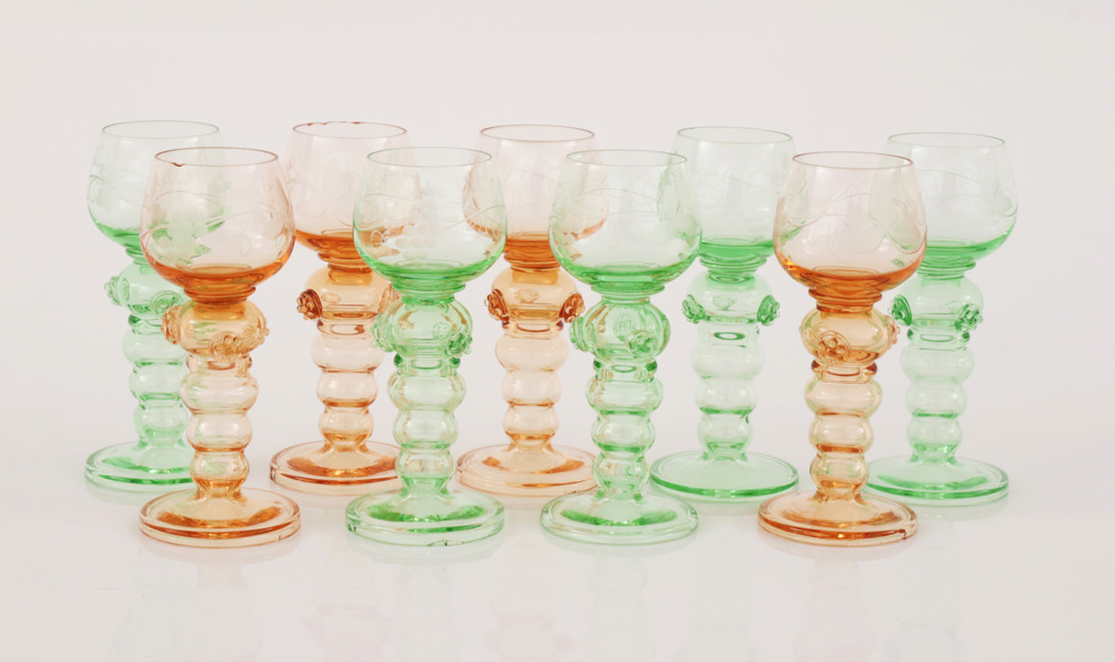 Likörglas 9st, remmarmodell