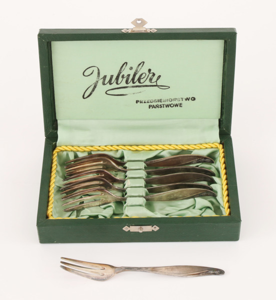 Bakelsegafflar 6st, silver, 1900-tal