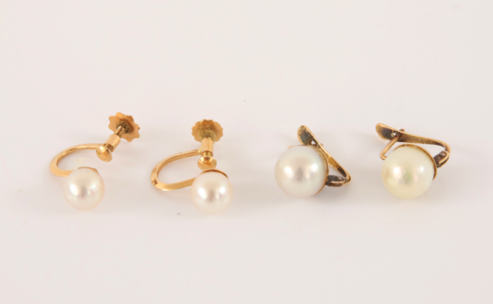 Örhängen 2 par, 18k