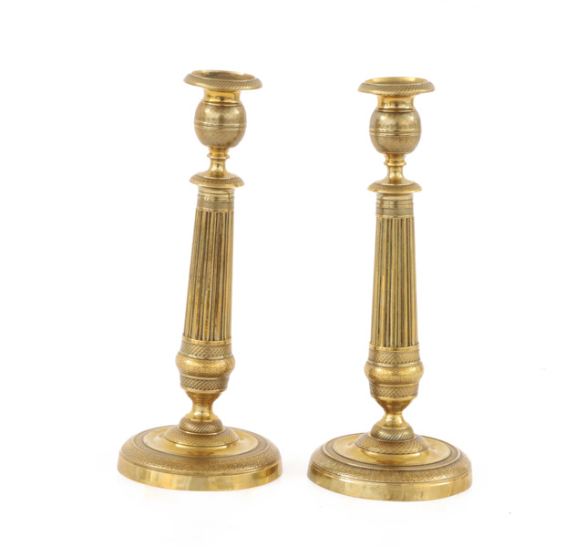 Ljusstakar ett par, empirestil, 1800-tal