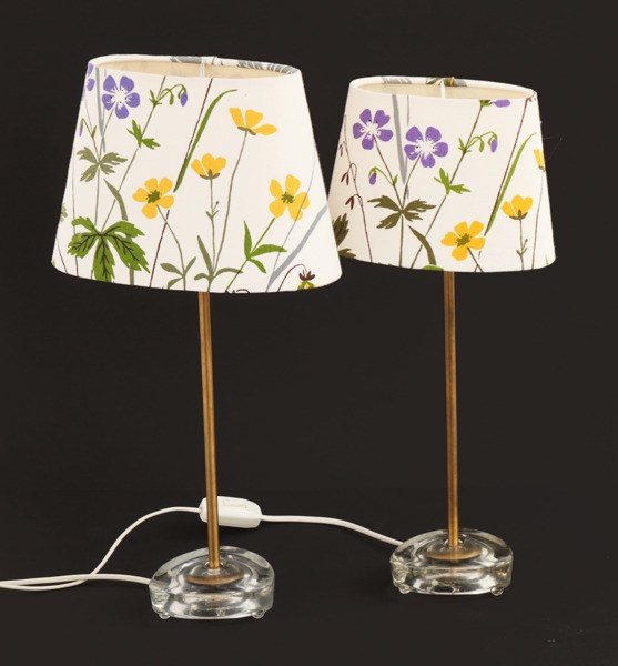 Bordslampor ett par, ANF, 1900-talets första hälft