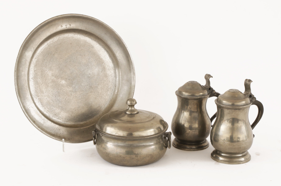 Tenn 4 delar, Sverige, 17/1800-tal