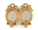 Spegellampetter ett par, gustaviansk stil, 1900-talets andra hälft