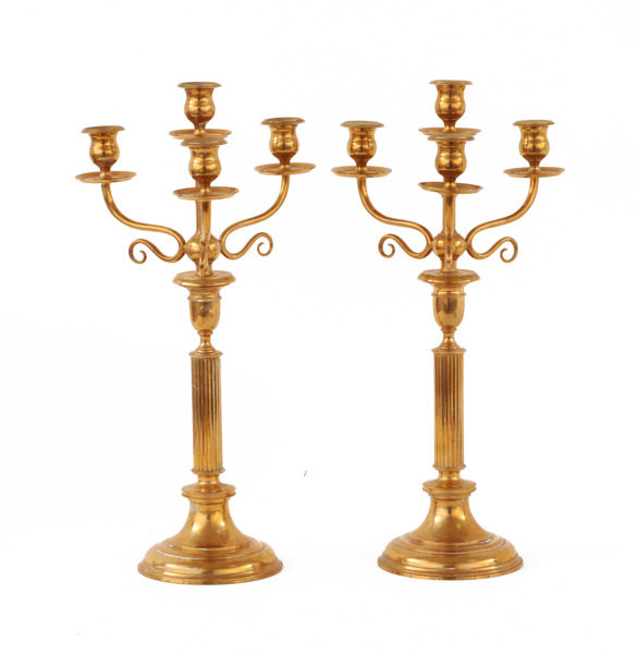 Kandelabrar ett par, Skultuna, no.19A