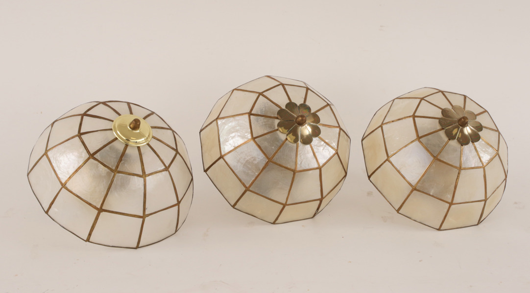 Taklampor 3st, 1900-talets andra hälft