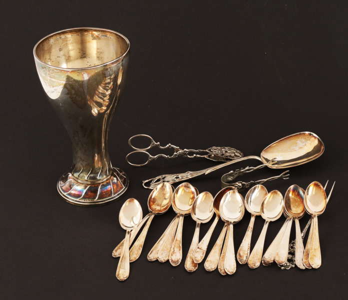 Parti silverföremål