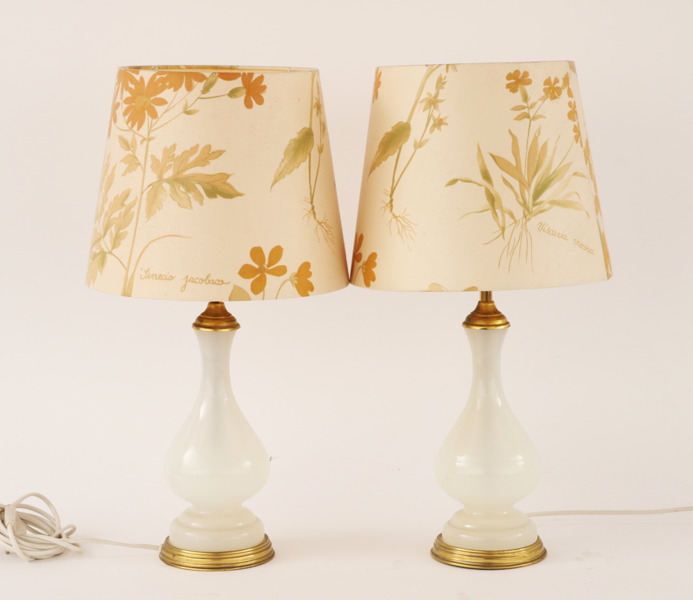 Bordslampor ett par, firma Svenskt Tenn