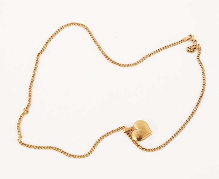 Halsband med hänge, 14k