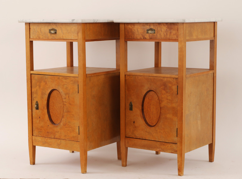 Nattduksbord ett par, 1910/20-tal