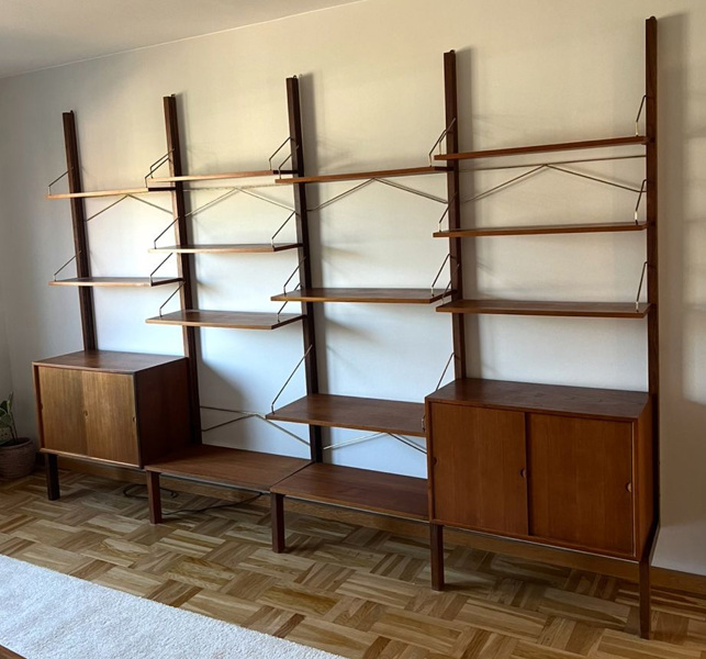 Hyllsystem, "Royal System", Poul Cadovius, Danmark, 1950/60-tal