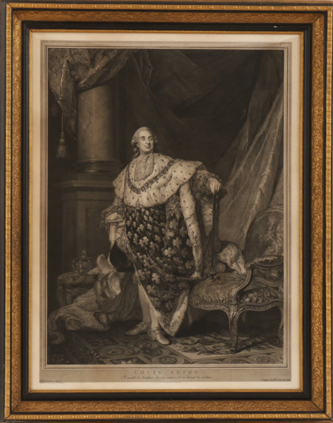 Kopparstick, "Louis Seize", JG Müller