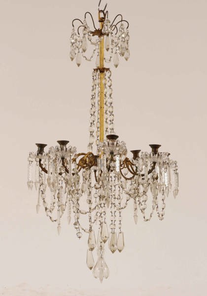 Ljuskrona, oskariansk, 1800-talets slut