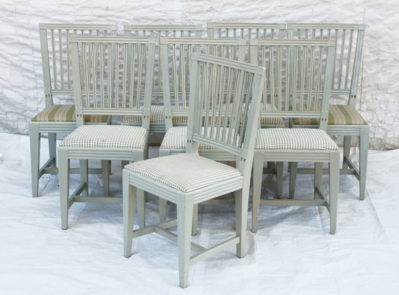 Stolar 8st, gustaviansk stil, 1900-tal