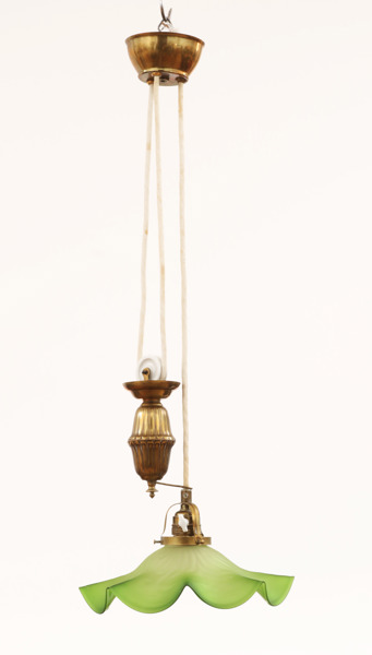 Taklampa med hiss, 1900-talets första hälft