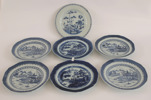 Tallrikar 7st, Kina, 17/1800-tal