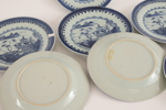 Tallrikar 7st, Kina, 17/1800-tal