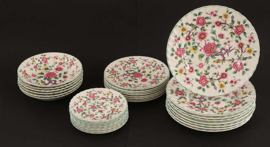 Matservisdelar, "Chinese Rose", Old Foley