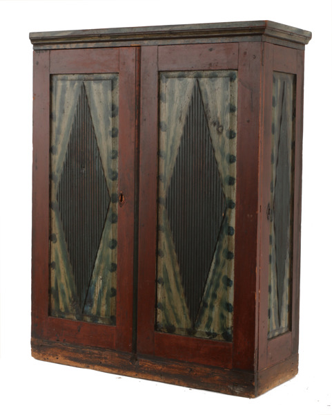 Skåp, gustaviansk allmoge, 1800-tal