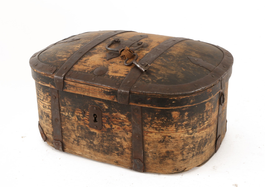 Färdskrin, allmoge, 1800-tal