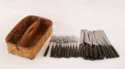 Bestick med korg, 1800-tal