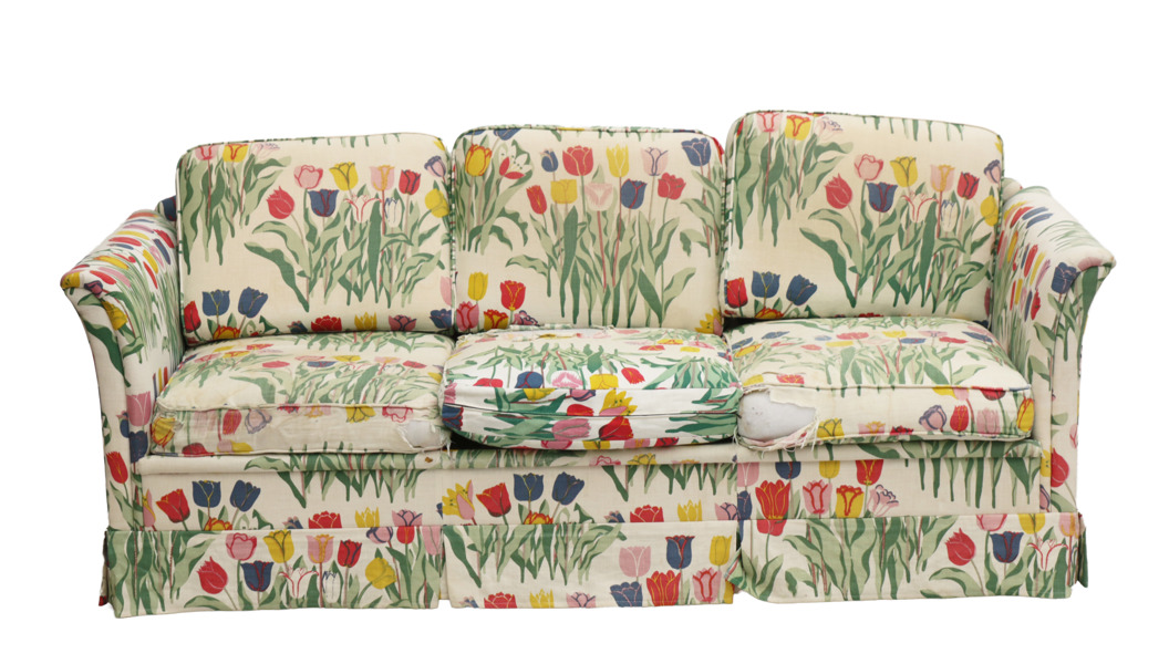 Soffa, klädd i "Tulpan", Josef Frank, Svenskt Tenn
