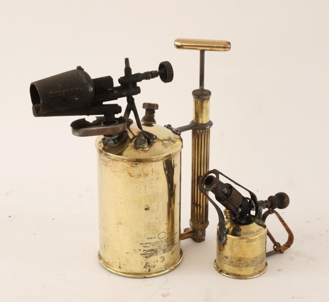 Blåslampor 2st, Max Sievert samt B.A.Hjort & co.