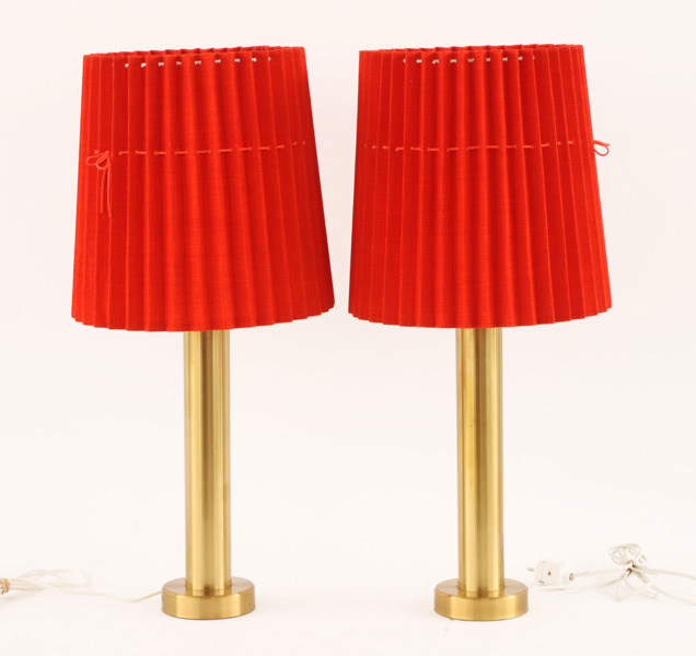 Bordslampor ett par, 1900-talets andra hälft