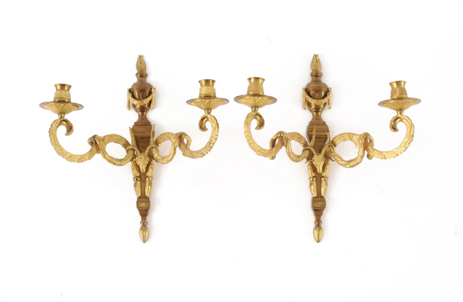 Väggappliquer ett par, empirestil, 1900-talets början